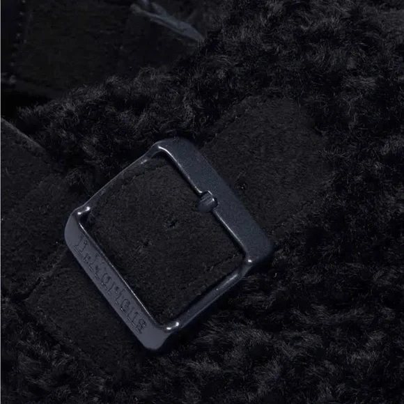 Dr. Martens Clog Fur Mule Slingback Black Women’s 6 NWT - Picture 4 of 8